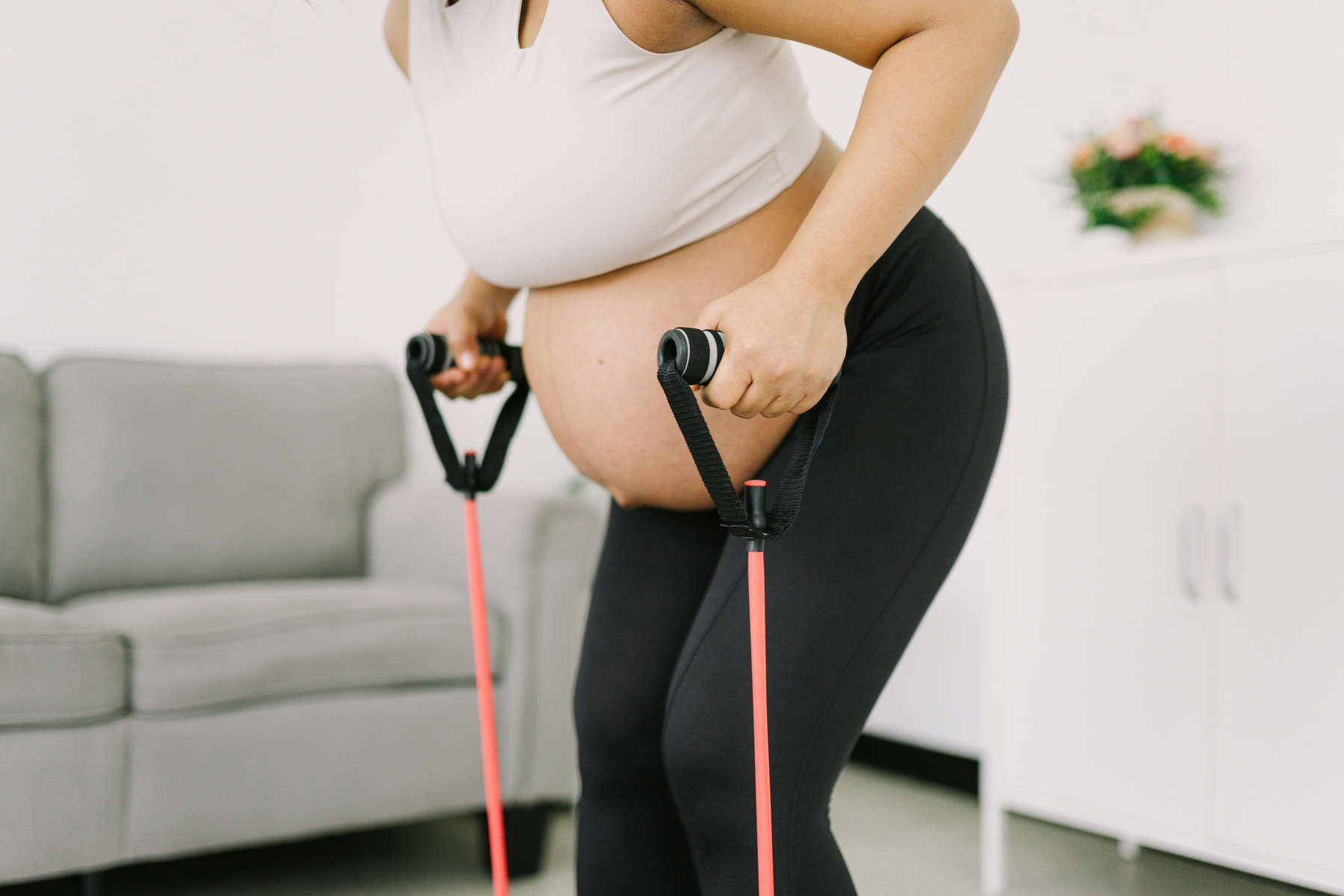 Pregnant Woman Working Out